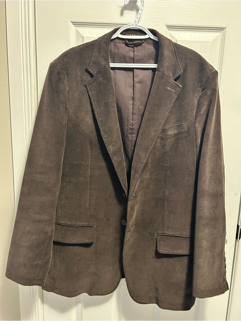 vintage L.L. Bean dark brown corduroy blazer